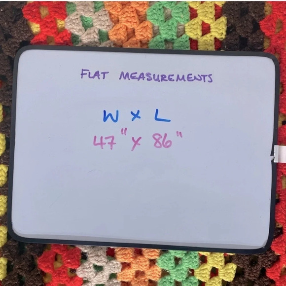 Vintage Handmade Striped Crochet Afghan  Throw Blanket - Picture 12 of 12